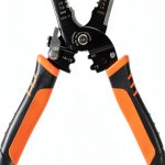 Wire Stripper Htaexpu 5-in-1 Tool with Ergonomic Orange Handle-0