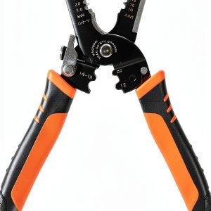 Wire Stripper Htaexpu 5-in-1 Tool with Ergonomic Orange Handle-0