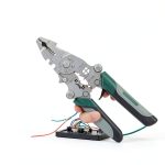12 in 1 Foldable Multifunctional Wire Stripper,Multi-function Cutter Stripping Scissors Tool,Wire Stripper Crimper Cable Pliers for Cutting and Pulling Cable Scissors-0