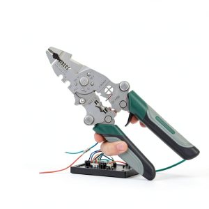 12 in 1 Foldable Multifunctional Wire Stripper,Multi-function Cutter Stripping Scissors Tool,Wire Stripper Crimper Cable Pliers for Cutting and Pulling Cable Scissors-0