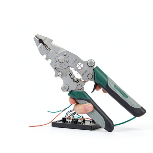 12 in 1 Foldable Multifunctional Wire Stripper,Multi-function Cutter Stripping Scissors Tool,Wire Stripper Crimper Cable Pliers for Cutting and Pulling Cable Scissors-0