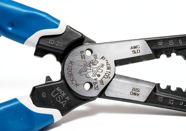 Klein Tools K12065CR Wire Stripper / Cutter / Crimper Tool, Made in USA, for Cutting, Stripping, Crimping, Twisting (8-18 AWG solid, 10-20 AWG stranded)-5