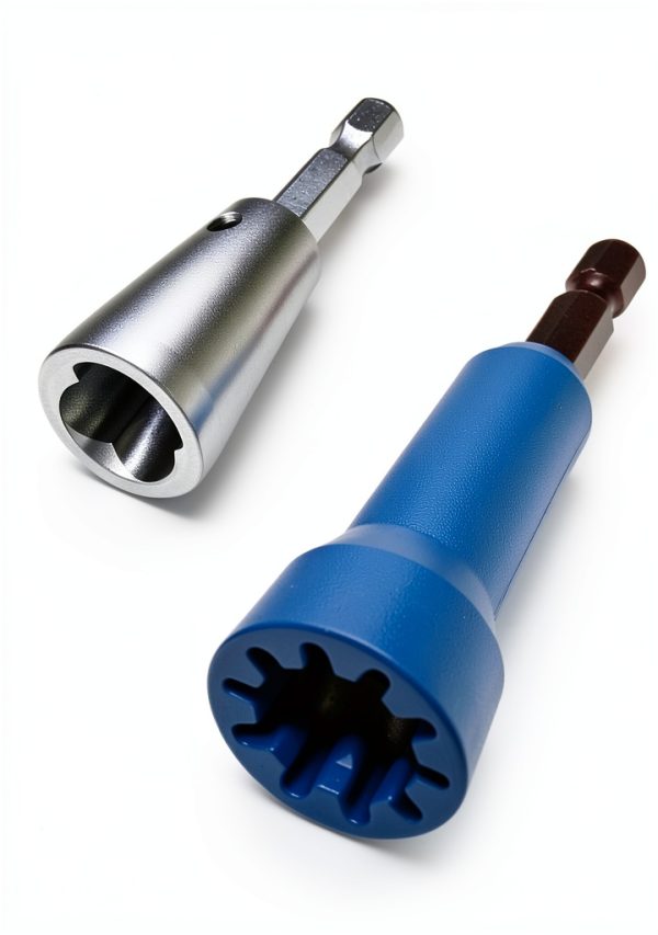 4 PCS Wire Nut Twister，Fast Wire Twister Tool for Drill，Wire Nut Twiter for Drill, Spin Twist Wire Connector Socket, Wire Connector Driver with 1/4" Chuck，Wire Stripping and Twisting Tool-1