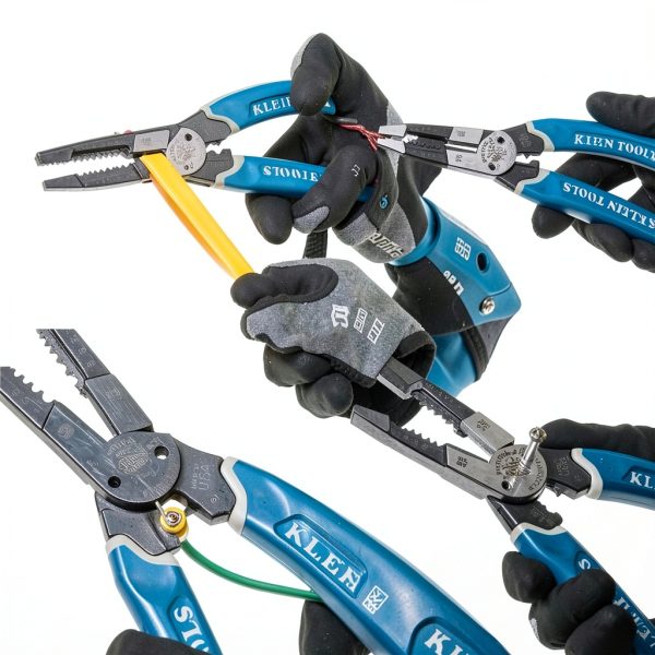Klein Tools K12065CR Wire Stripper / Cutter / Crimper Tool, Made in USA, for Cutting, Stripping, Crimping, Twisting (8-18 AWG solid, 10-20 AWG stranded)-7