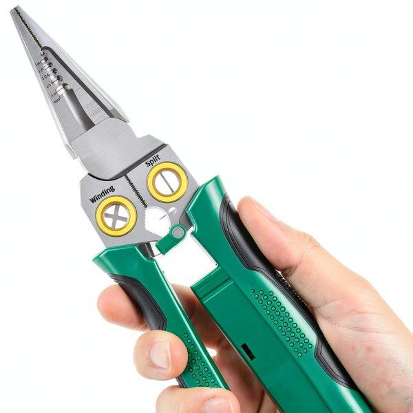 8 in 1 Wire Stripper with Voltage Tester – Generic Green FFFG1-3