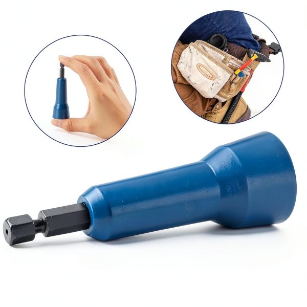 4 PCS Wire Nut Twister，Fast Wire Twister Tool for Drill，Wire Nut Twiter for Drill, Spin Twist Wire Connector Socket, Wire Connector Driver with 1/4" Chuck，Wire Stripping and Twisting Tool-6