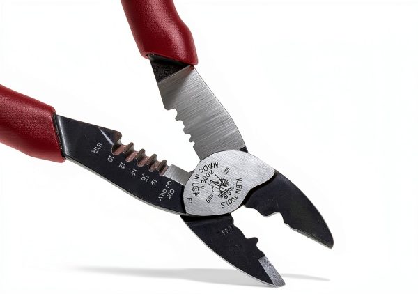 Wire Cutter Klein Tools 2005N Red Hand Tool with Stripper Crimper-1
