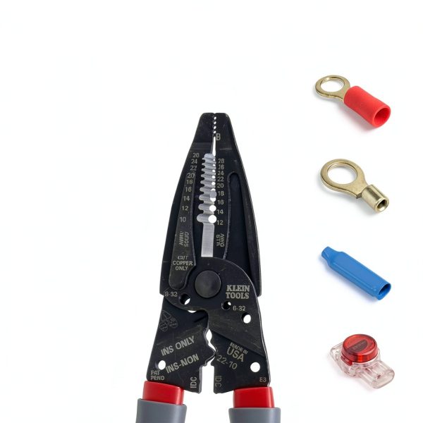 Klein Tools 1019 Wire Stripper Crimper Cutter Alloy Steel 4 in 1 Made-1