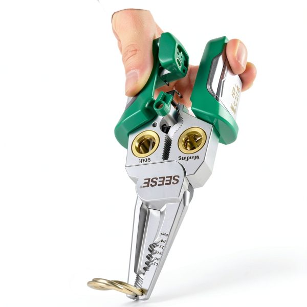 8-in-1 Wire Stripper Pliers by SEESE: Stainless Steel Multi-Function-3