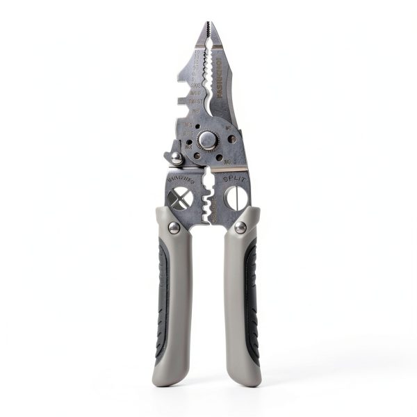 Wire Stripper FASIUCHOI 9-in-1 Multi-Tool Grey Model 001-1