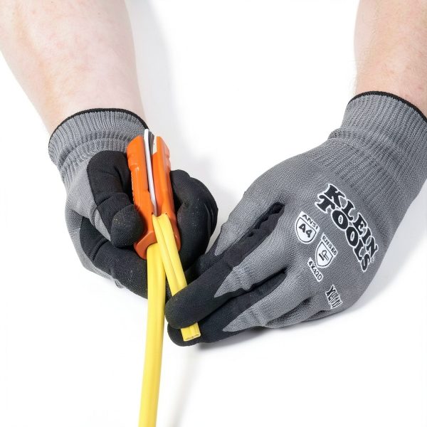 Klein Tools L1412 5-in-1 Cable Stripping Tool for 12-14 AWG, NM Cable Ripper (12/2 and 14/2 Romex), Magnetic with Wire Looping Hole-4