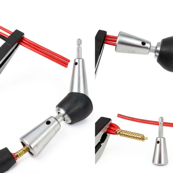 Wire Twister Tool for Drill, 2025 Upgrades Wire Nut Twister for Drill Profession Electricians Tool, 6MM Hex Shank Cable Wire Twisting Tool Wire Twister Wire Connector for 9-22 AWG (2pcs)-6