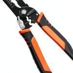 5-In-1 Wire Stripper Tool, 3rd Generation Wire Strippers for 10-20 AWG Electric Wire, 7IN Multifunctional Electrician Cable Stripper for Stripping, Cutting, Crimping, Sharpening, Clamping-0