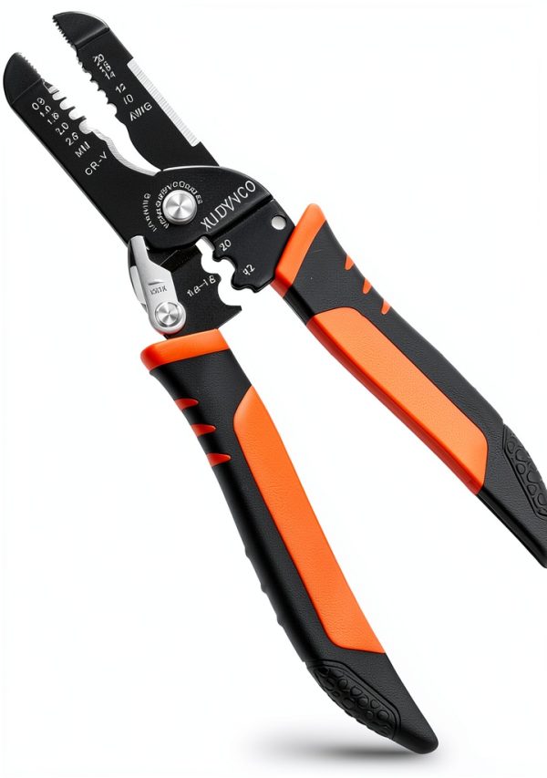 5-In-1 Wire Stripper Tool, 3rd Generation Wire Strippers for 10-20 AWG Electric Wire, 7IN Multifunctional Electrician Cable Stripper for Stripping, Cutting, Crimping, Sharpening, Clamping-0