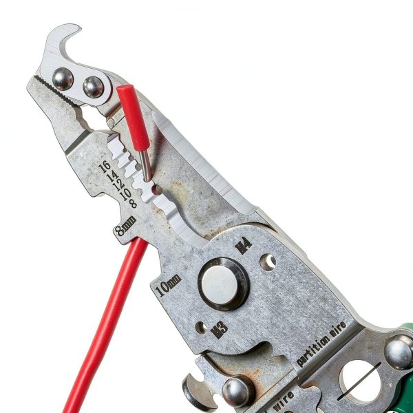 Collapsible Wire Stripping Pliers Multi Function Electrician Tool with Crimping, Cutting, and Wrench Features, Compact Foldable Design for Easy Storage-3