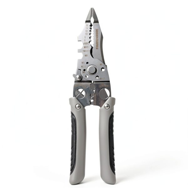 Wire Stripper FASIUCHOI 9-in-1 Multi-Tool Grey Model 001-2