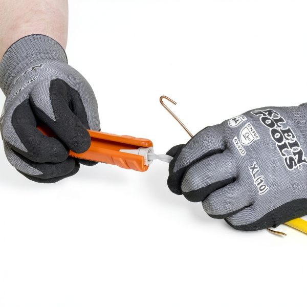 Klein Tools L1412 5-in-1 Cable Stripping Tool for 12-14 AWG, NM Cable Ripper (12/2 and 14/2 Romex), Magnetic with Wire Looping Hole-8