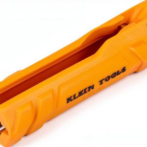 Klein Tools L1412 5-in-1 Cable Stripping Tool for 12-14 AWG, NM Cable Ripper (12/2 and 14/2 Romex), Magnetic with Wire Looping Hole-0