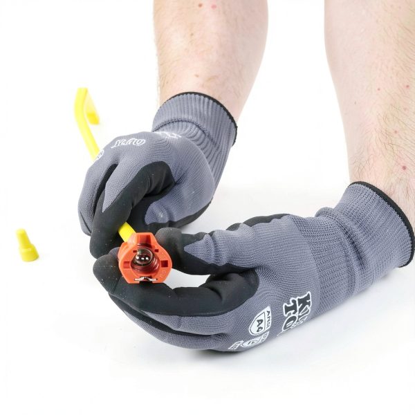 Klein Tools L1412 5-in-1 Cable Stripping Tool for 12-14 AWG, NM Cable Ripper (12/2 and 14/2 Romex), Magnetic with Wire Looping Hole-1