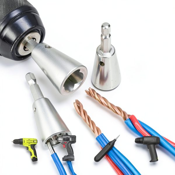 Wire Twister Tool for Drill, 2025 Upgrades Wire Nut Twister for Drill Profession Electricians Tool, 6MM Hex Shank Cable Wire Twisting Tool Wire Twister Wire Connector for 9-22 AWG (2pcs)-4